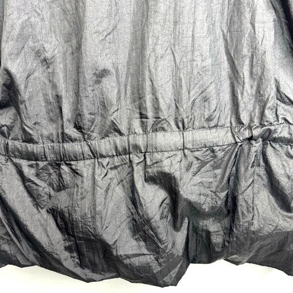 Vintage Lavon Nylon Windbreaker Jacket Womens XL Black White Houndstooth 90s - Picture 12 of 12